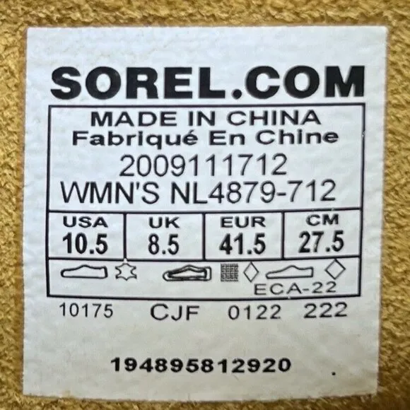 Sorel Hi-Line Suede Waterproof Boots Brown Women’s Size 10.5