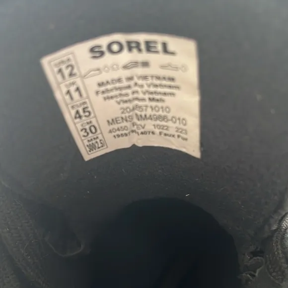Sorel High-Top Sneakers  Metro ll. Size 12