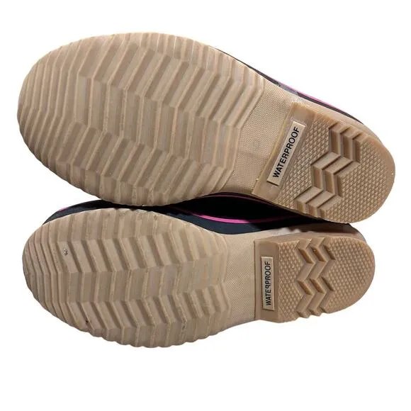 Sorel Joan of Arctic waterproof winter kids boots purple w/pink fur Size 4 EU 35