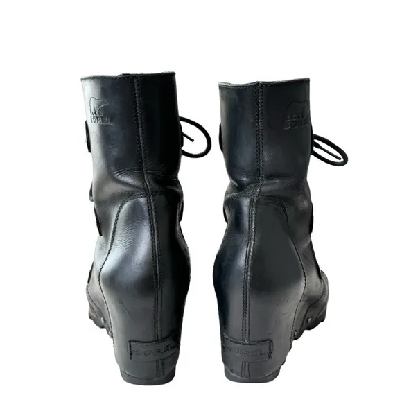 Sorel Joan‎ of Arctic Wedge Waterproof Leather Boots Size 8