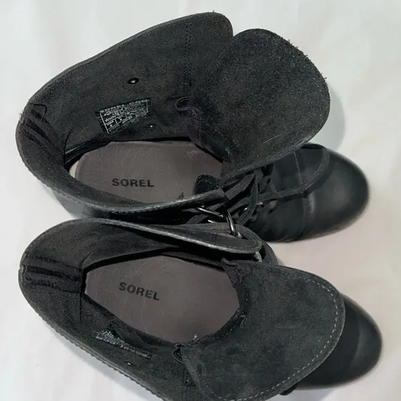 Sorel Joan‎ of Arctic Wedge Waterproof Leather Boots Size 8
