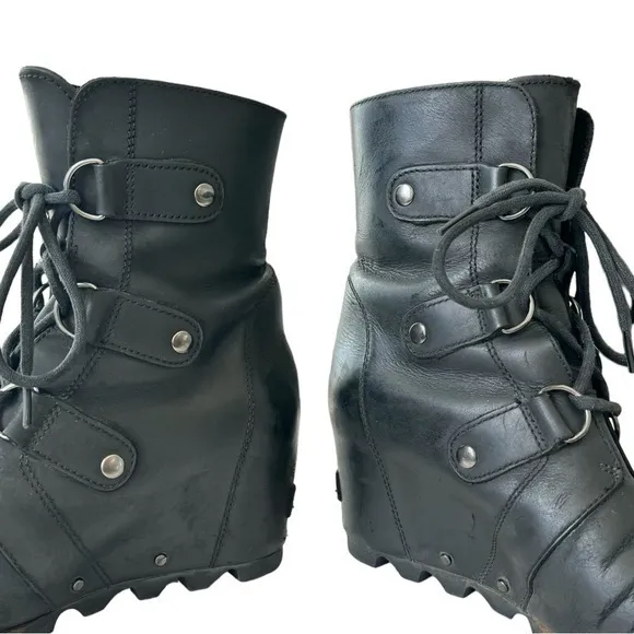 Sorel Joan‎ of Arctic Wedge Waterproof Leather Boots Size 8
