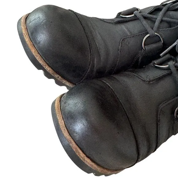 Sorel Joan‎ of Arctic Wedge Waterproof Leather Boots Size 8
