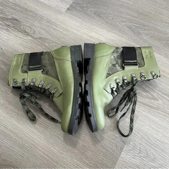 Sorel‎ Kid's Unisex Emelie Conquest Lace Up Combat Moto Boots Size 3