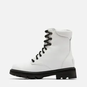 Sorel Lennox NWB White Combat Boots Size 7 Waterproof Lace Up Casual