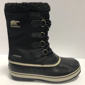 Sorel Men’s 1964 Pac Nylon, Waterproof Winter Boots Black, Size 10M