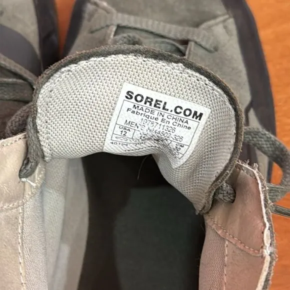 Sorel Mens Grit Chukka Waterproof Alpine Tundra High-Top Sneakers size 12