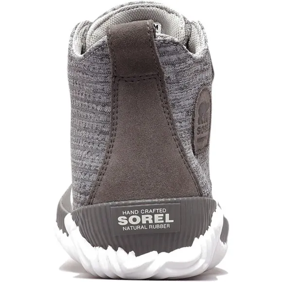 Sorel Out-N-About Plus Grey Knit Waterproof Duck Boots Booties