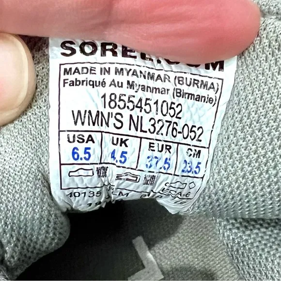 Sorel Out-N-About Plus Grey Knit Waterproof Duck Boots Booties