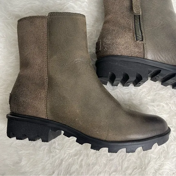 Sorel Phoenix Zip Boots Waterproof in Brown Size 7