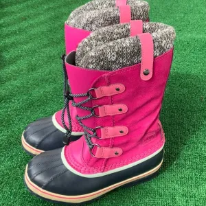 Sorel Pink Waterproof Boots Sz 4