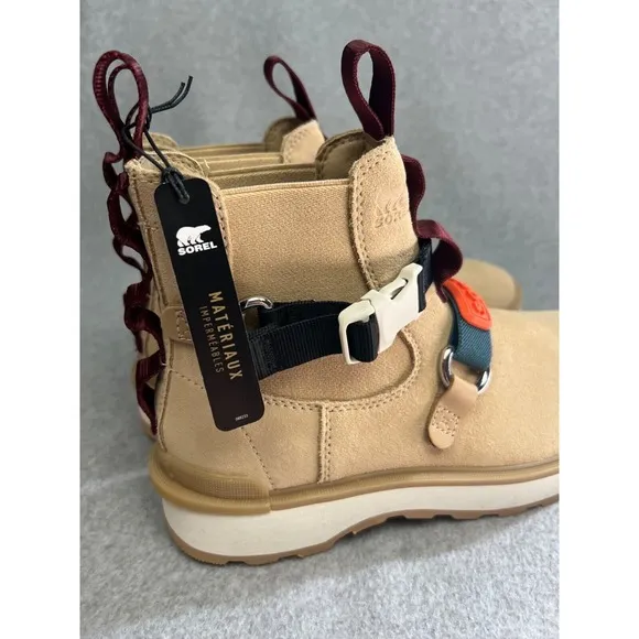 Sorel Pull On Chelsea Boots Womens 8 Suede Waterproof Sporty Winter Grunge