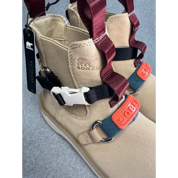 Sorel Pull On Chelsea Boots Womens 8 Suede Waterproof Sporty Winter Grunge