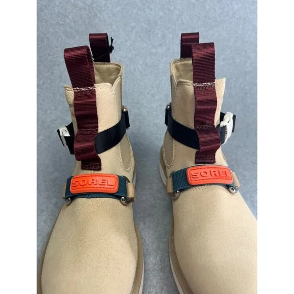 Sorel Pull On Chelsea Boots Womens 8 Suede Waterproof Sporty Winter Grunge