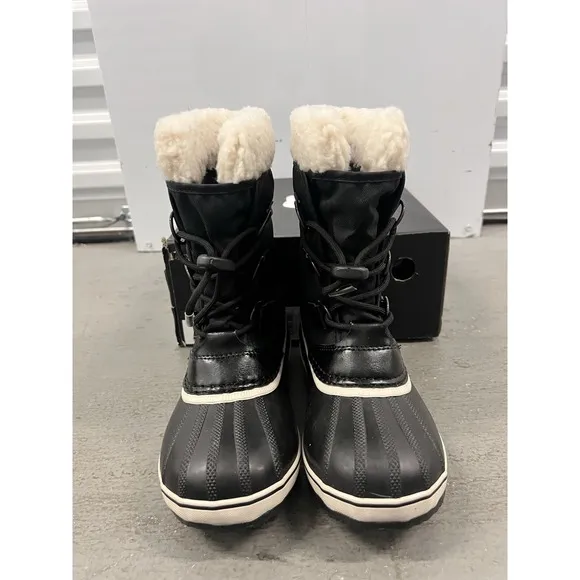 Sorel Unisex Pac Nylon Waterproof Winter Snow Boots Youth Size 3 Warm &amp; Durable