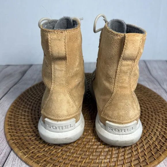 Sorel Women's Boots Explorer II Joan Felt Winter Brown Gray Waterproof Size 6.5