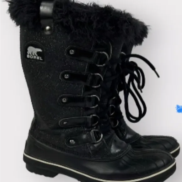 Sorel Womens Boots Size 6.5 Tofino Tall Snow Waterproof Faux Fur