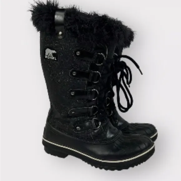 Sorel Womens Boots Size 6.5 Tofino Tall Snow Waterproof Faux Fur