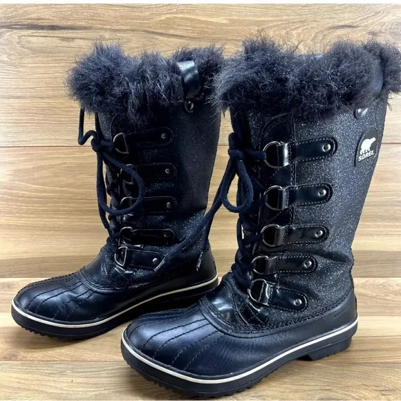 Sorel Womens Boots Size 6.5 Tofino Tall Snow Waterproof Faux Fur