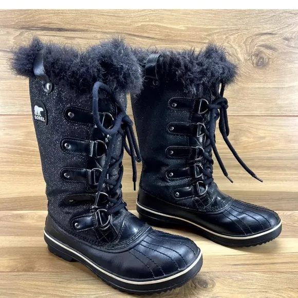 Sorel Womens Boots Size 6.5 Tofino Tall Snow Waterproof Faux Fur