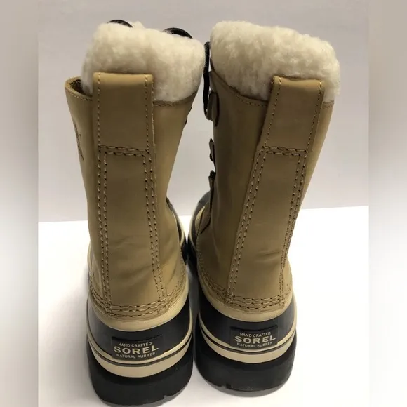 Sorel Women’s Caribou, Brown Waterproof Winter Boots, Size 8M