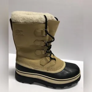 Sorel Women’s Caribou, Brown Waterproof Winter Boots, Size 8M