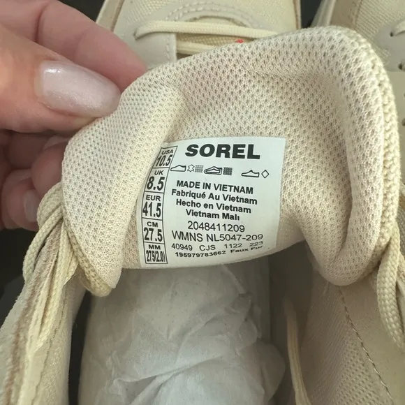 Sorel Women's Cream High-Top Sneakers