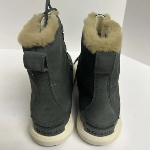 Sorel Women's Explorer II Joan, Gray Waterproof Boots, Size 7.5 M