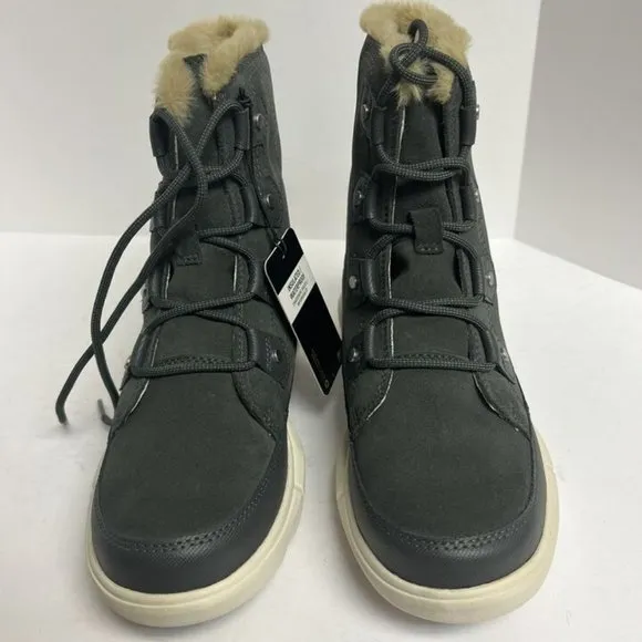 Sorel Women's Explorer II Joan, Gray Waterproof Boots, Size 7.5 M