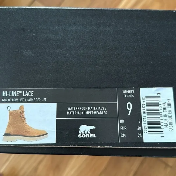 Sorel Women's Hi-Line Lace Boots size 9 new in box