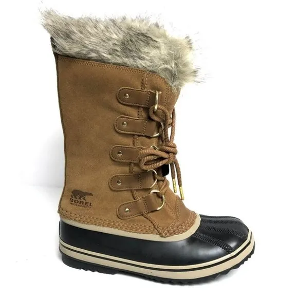 Sorel Women's Joan Of Arctic Waterproof Winter Boots Brown, Size 8 M