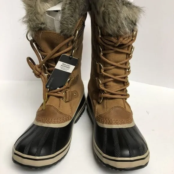 Sorel Women's Joan Of Arctic Waterproof Winter Boots Brown, Size 8 M