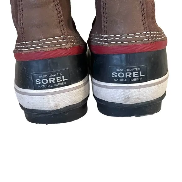 SOREL Women’s Leather Joan of Arctic Lace Up Waterproof Winter Snow Boot Brown 9