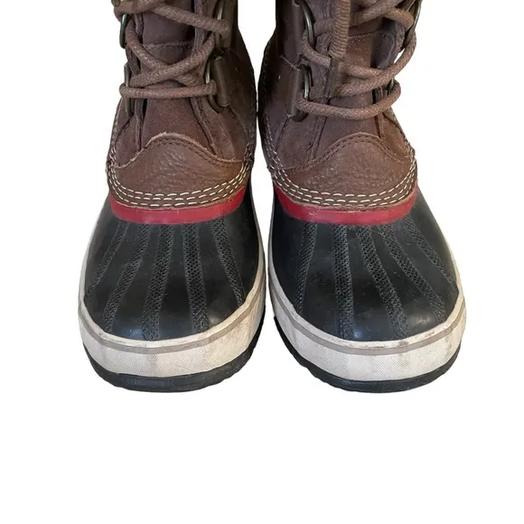 SOREL Women’s Leather Joan of Arctic Lace Up Waterproof Winter Snow Boot Brown 9