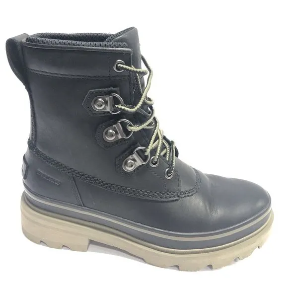 Sorel Women’s Lennox Street, Black Waterproof Boots, Size 7M