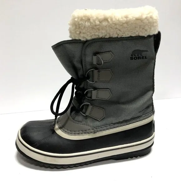 Sorel Women's Winter Carnival, Gray Waterproof Boots, Size 7 M