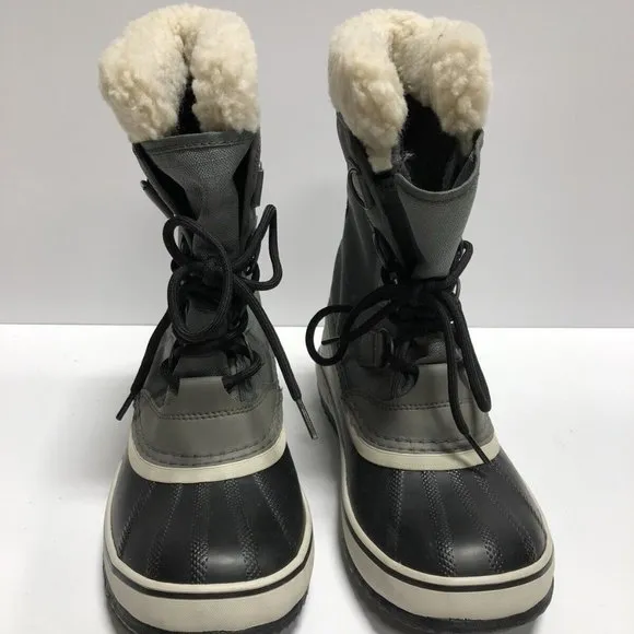 Sorel Women's Winter Carnival, Gray Waterproof Boots, Size 7 M