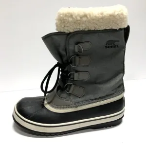 Sorel Women's Winter Carnival, Gray Waterproof Boots, Size 7 M