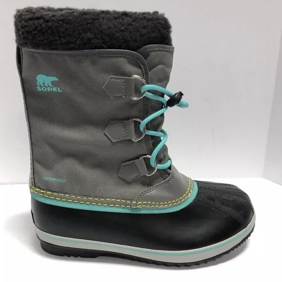 Sorel Yoot Pac Nylon Waterproof Winter Boots, Girls’ Size 7 M