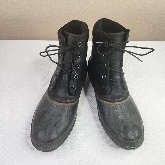 Sorel Men's Size 11 Cheyanne Waterproof Black Duck Waterproof Boots NM1704