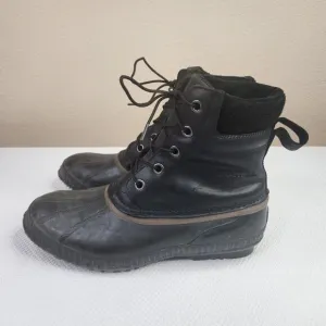 Sorel Men's Size 11 Cheyanne Waterproof Black Duck Waterproof Boots NM1704