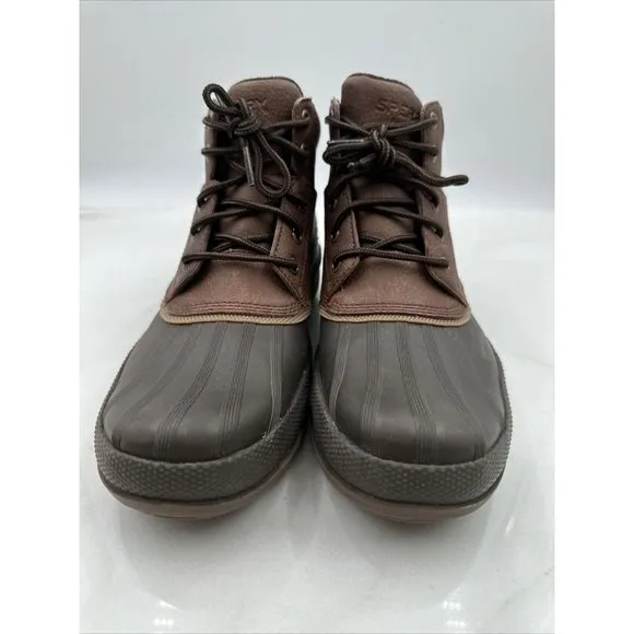 Sperry Men’s Cold Bay Chukka Duck Waterproof Boots Brown Coffee Sz 7.5