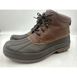 Sperry Men’s Cold Bay Chukka Duck Waterproof Boots Brown Coffee Sz 7.5