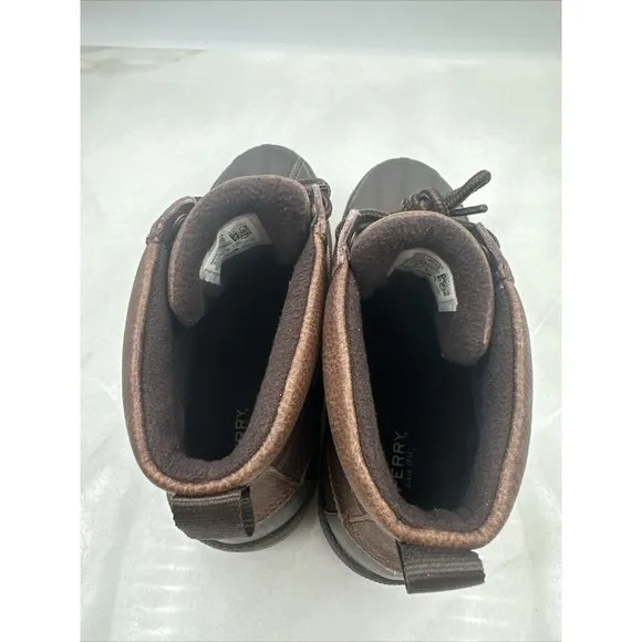 Sperry Men’s Cold Bay Chukka Duck Waterproof Boots Brown Coffee Sz 7.5