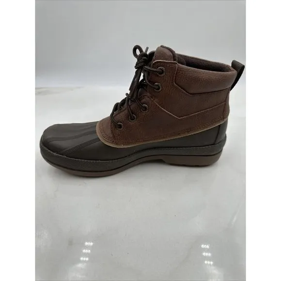 Sperry Men’s Cold Bay Chukka Duck Waterproof Boots Brown Coffee Sz 7.5