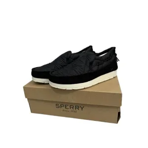 Sperry Moc Slider Black Nylon Shoes Women 5.5