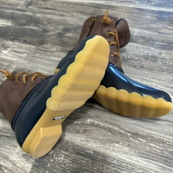 Sperry Saltwater Boots Big Kids Waterproof Duck Boots Size 6M