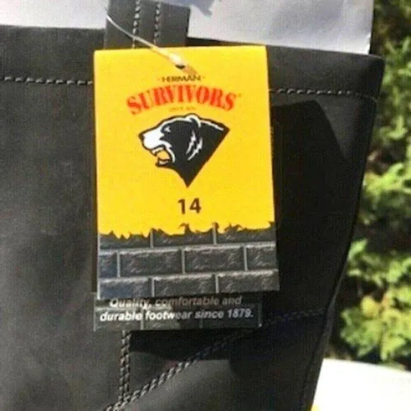 Steel Toe Boots . Size: 14 . Pull On Leather . Herman Survivors . New in Box
