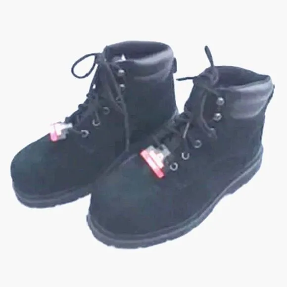 Steel Toe Boots . Size: 9 . Slip Resistant . Breathable Knit . Comfort Insole