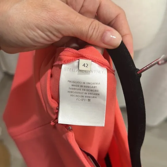 Stella McCartney dress size 42 coral with pockets